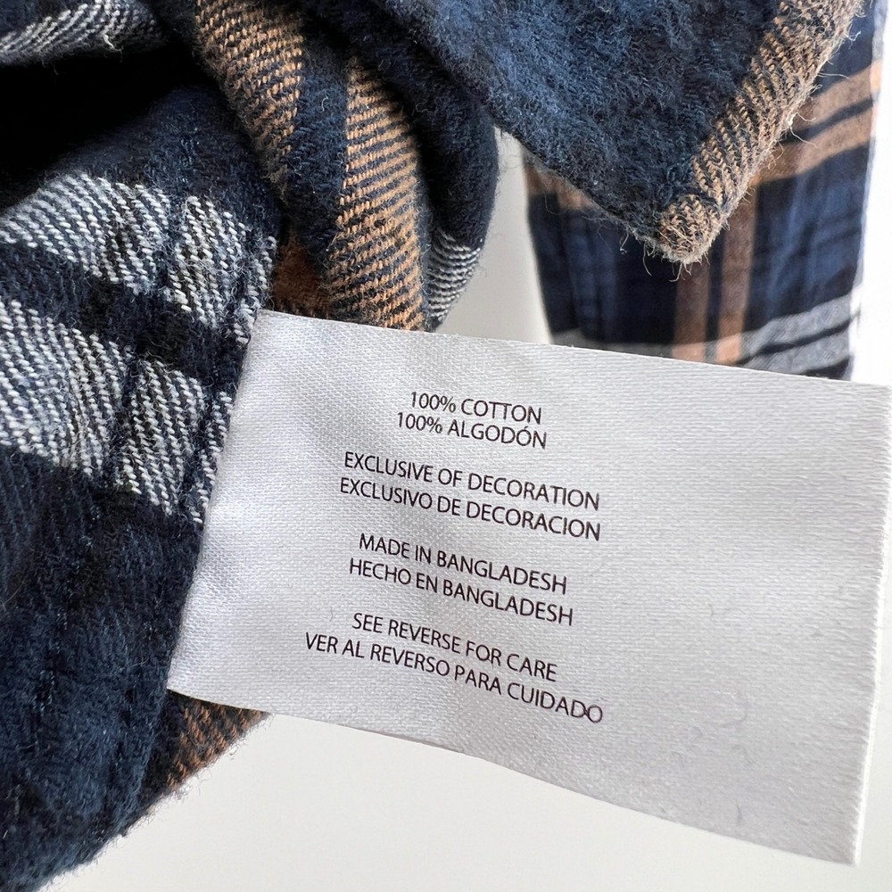 Eddie Bauer Mens Plaid Flannel Long Sleeve Button Up Shirt‎ Size M Medium - Picture 5 of 8